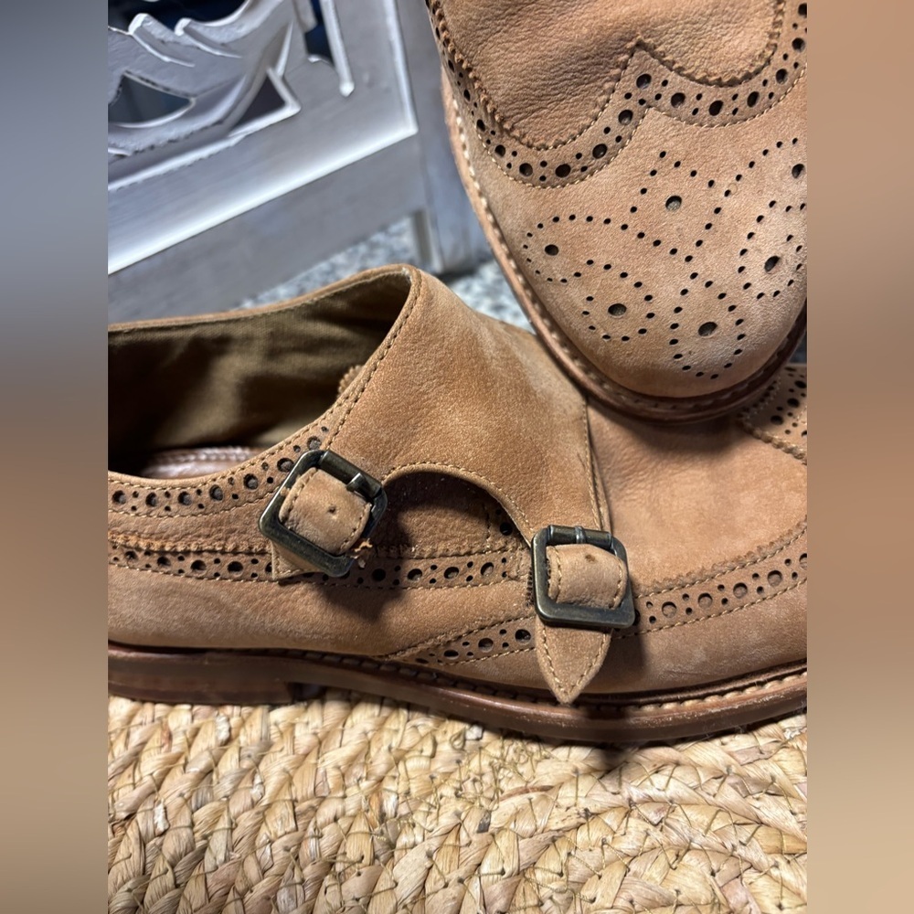 Aldo Men's Brown Brogue Oxfords - Picture 5 of 13